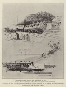 Accident au Great Northern Railway Scotch Express à St Neots, Huntingdonshire - Henry Charles Seppings Wright